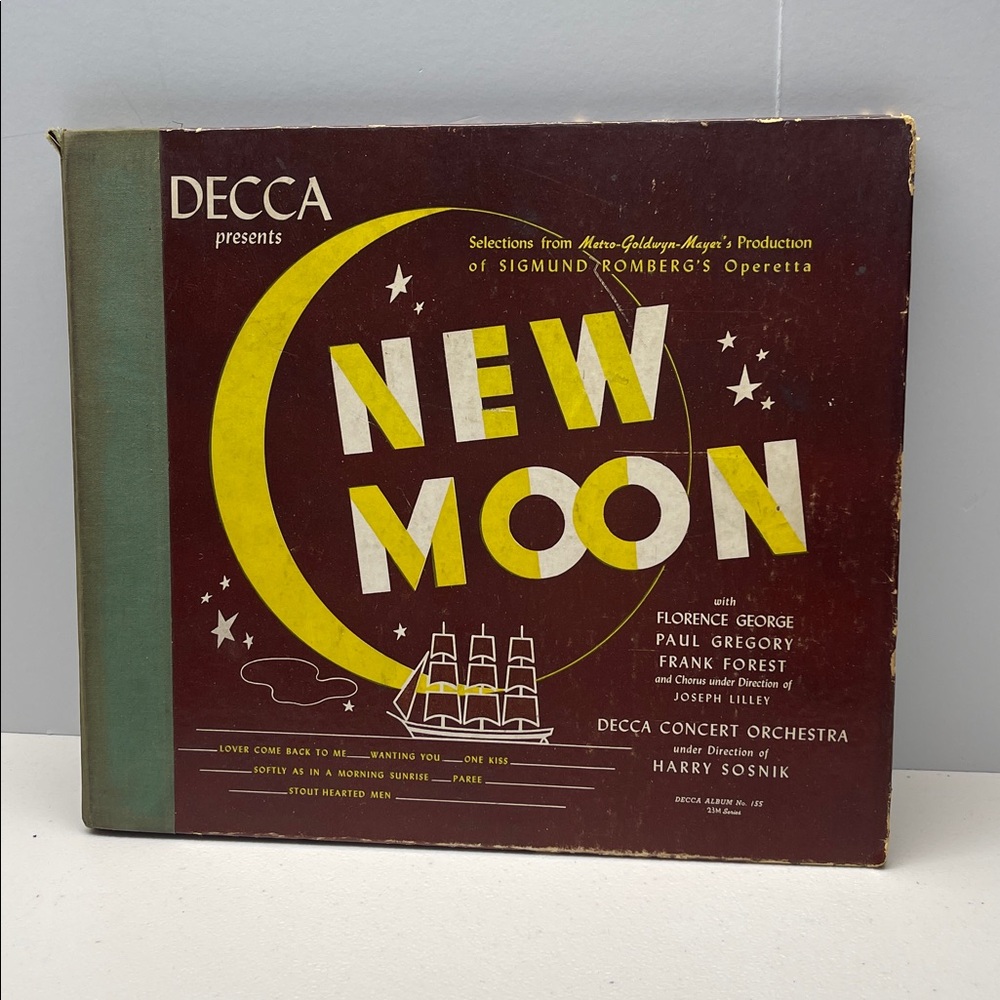 New Moon Shellac Record Set Decca Concert Orchestra